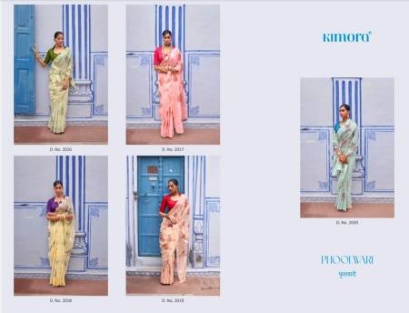 Kimora Phoolwari Tissue Silk Wedding Sarees Catalog
